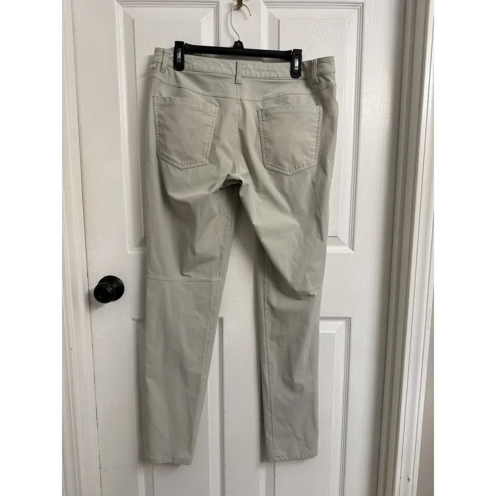Lululemon Men 33 ABC Pants Cream Chino Classic Stretch Golf Preppy Travel Casual